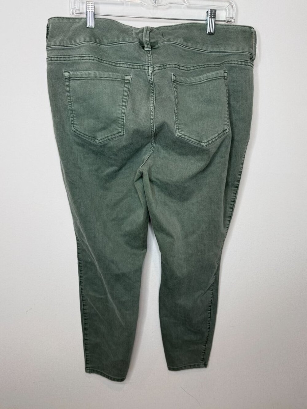 Torrid Jegging Jeans Womens 18R Green Zip Pocket Stretch Skinny High Rise - Picture 2 of 14